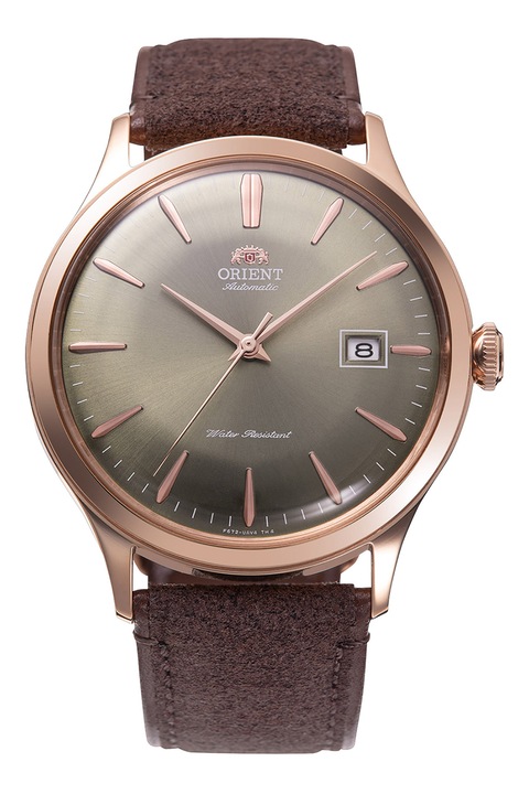 ORIENT, Автоматичен часовник с лого на циферблата, Кафяв