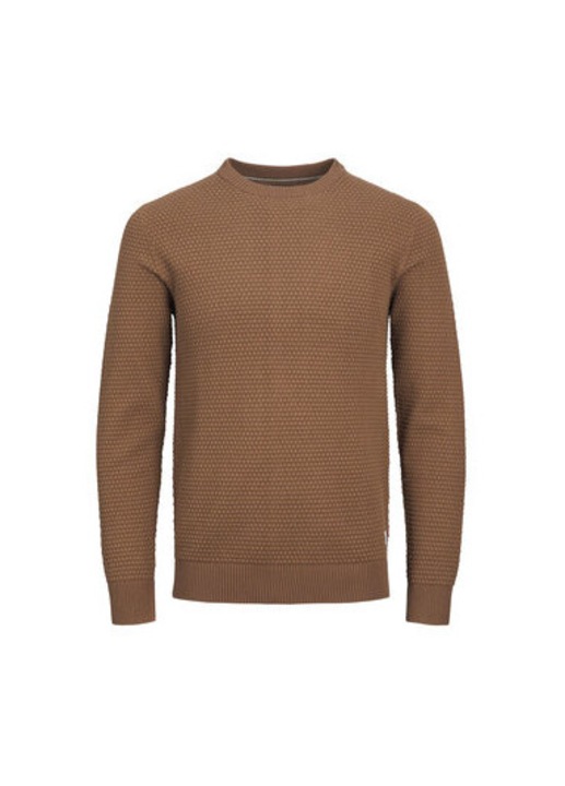 Мъжки пуловер, Jack and Jones, 302303748, Памук, Кафяв, Кафяв
