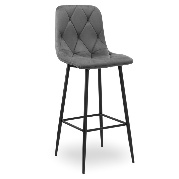 Стол Kingston, графит, 76см x 43см