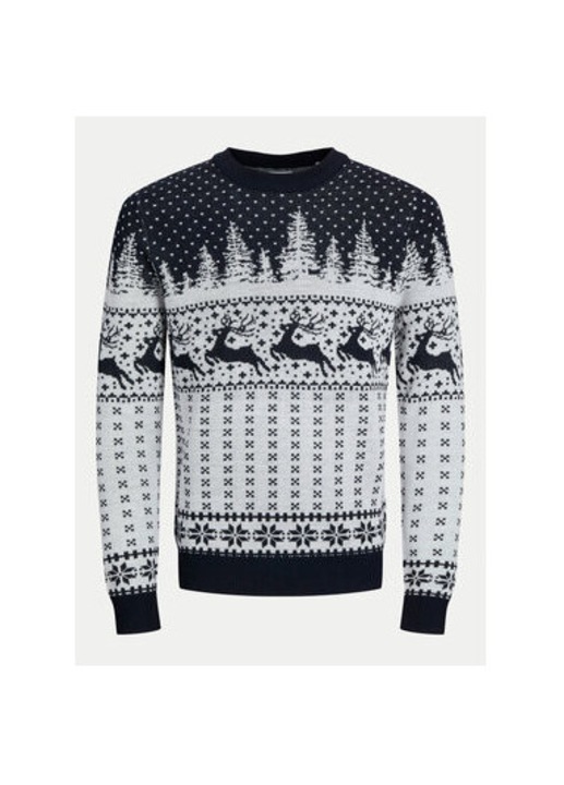 Мъжки пуловер, Jack and Jones, 304368257, Акрил, Сив, Сив