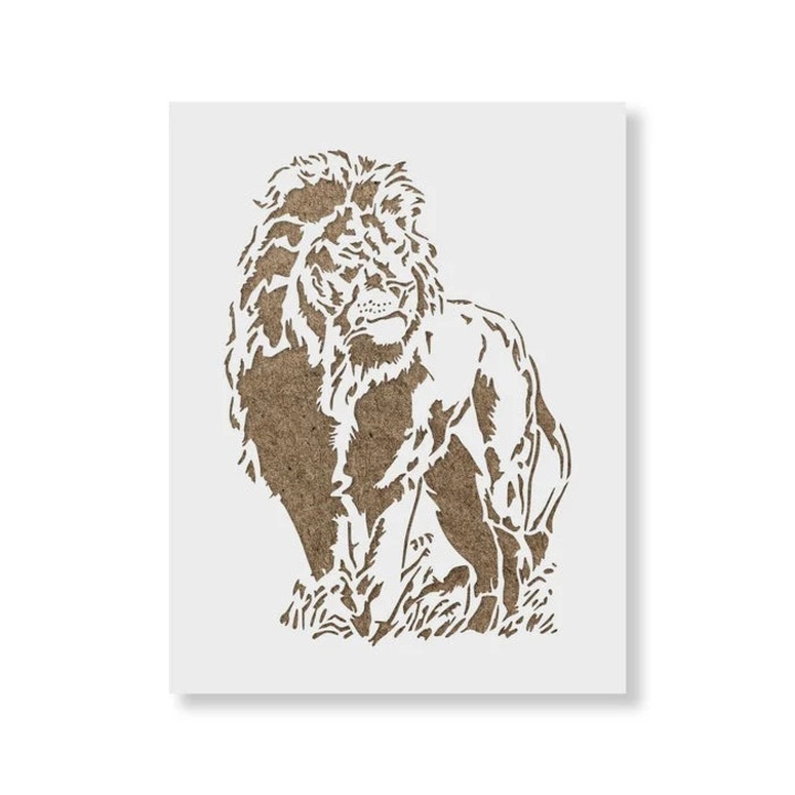 Sablon Perete vopsire, tencuiala 0.7mm Leu model MXSP7433, 200 x 200 mm