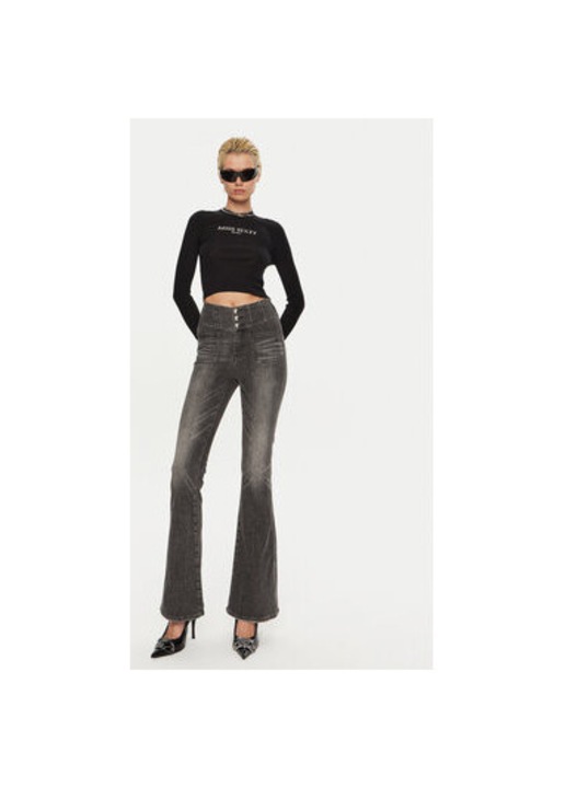 Pulover dama, Miss Sixty, 304759697, Matase, Negru, Negru