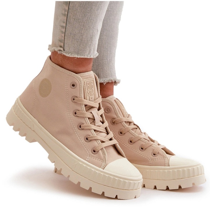 Дамски обувки OO274006, BIG STAR SHOES, Текстил, Бежови