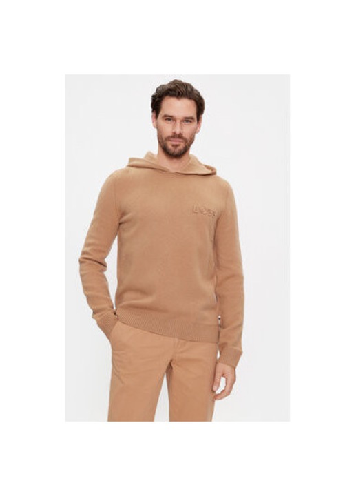 Férfi pulóver, Boss, 302941506, Gyapjú, Bézs, Bézs