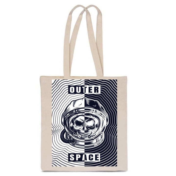 PoStar női táska, OUTTER SPACE, fekete-fehér, vásárláshoz