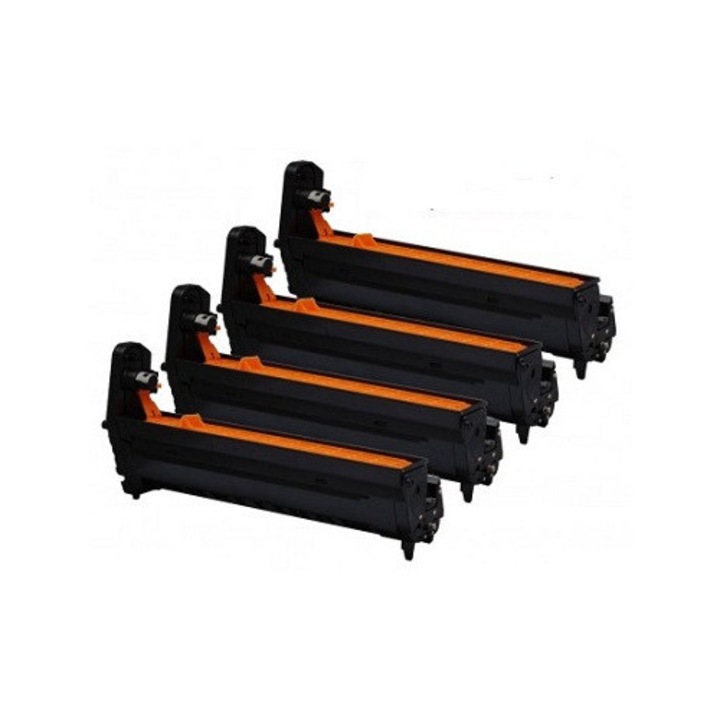 Set de 4 Unitate Clindru OKDR824 Negru, Albastru, Rosu, Galben 30000 Pagini Compatibile OKI C824n, C834nw, C844dnw Oki 46857508