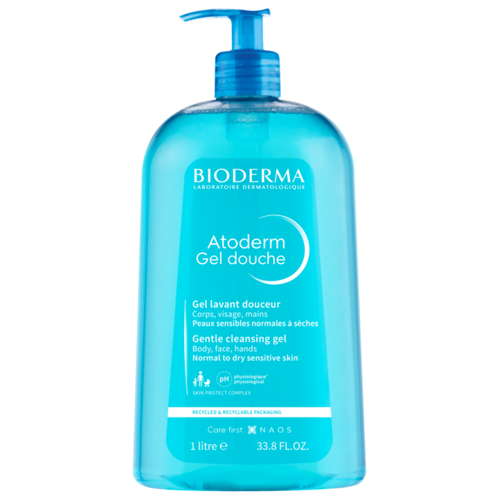Gel de dus Bioderma Atoderm pentru piele normala/sensibila, 1000 ml