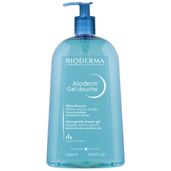 Gel de dus Bioderma Atoderm pentru piele normala/sensibila, 1000 ml Gel de dus Bioderma Atoderm pentru piele normala/sensibila, 1000 ml