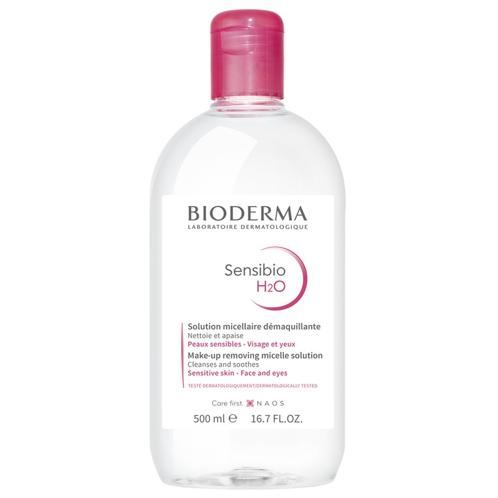 Мицеларна вода Bioderma Sensibio H2O за чувствителна кожа, 500мл