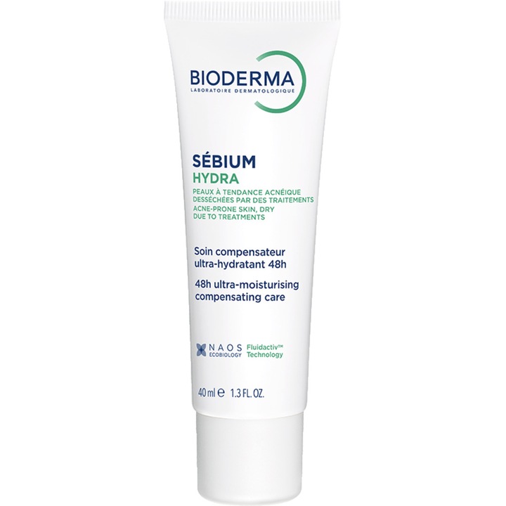Crema de fata Bioderma Sebium Hydra pentru ten acneic, 40 ml