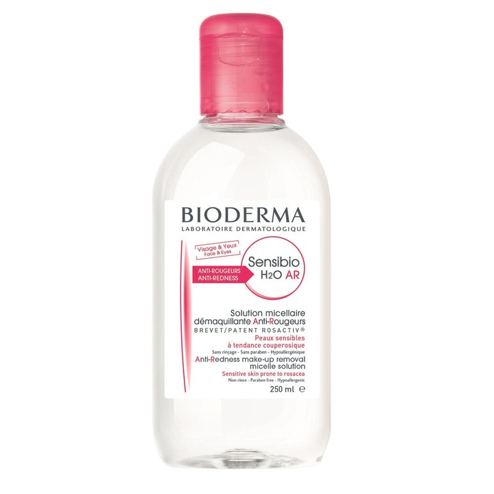 Мицеларна вода Bioderma Sensibio H2O AR за чувствителна/раздразнена кожа, 250мл