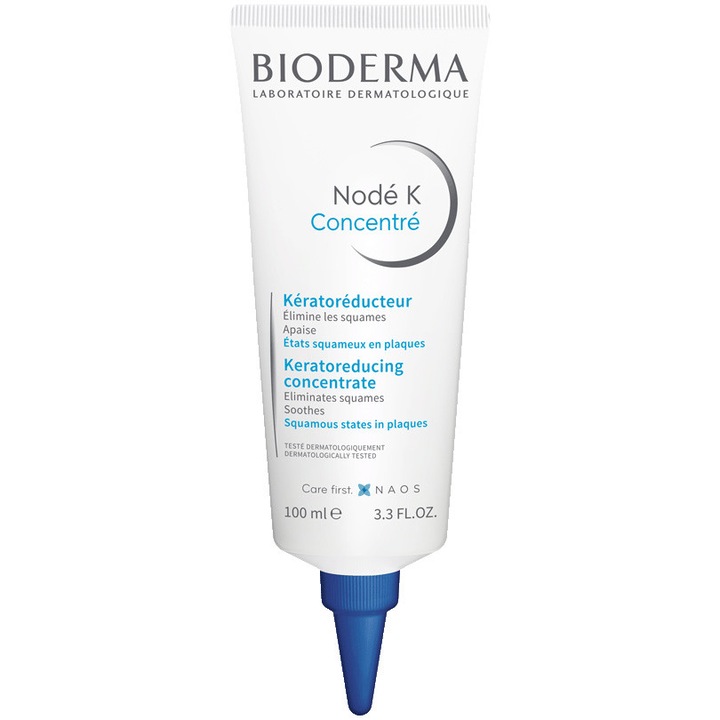 Tratament Node K Bioderma concentrat pentru scalp si corp, reduce scuamele, calmeaza ititatiile si limiteaza pruritul, 100 ml