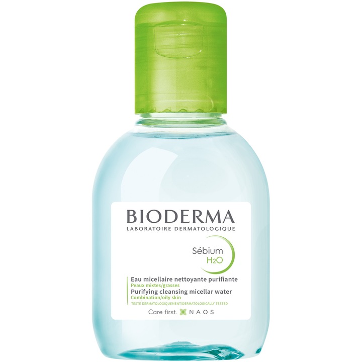 Мицеларна вода Bioderma Sensibio H2O за смесена/мазна кожа, 100мл