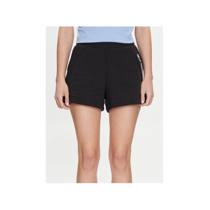Női rövidnadrág, Helly Hansen, 303775476, Pamut/Poliészter, Fekete, Fekete