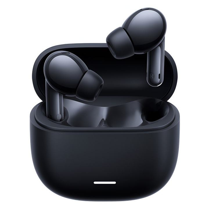 Слушалки Xiaomi Redmi Buds 6 Lite Bluetooth хендсфри от ONSG®, чист звук, ANC 40dB, 38 часа живот на батерията, шумопотискане, ергономичен дизайн, Bluetooth 5.3, USB Type-C, черни