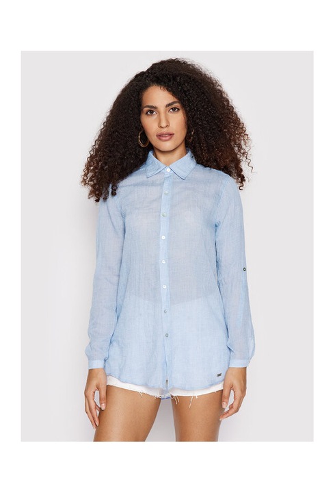 Női ing, Banana Moon, 300248409, Poliészter/Pamut, Kék, Kék