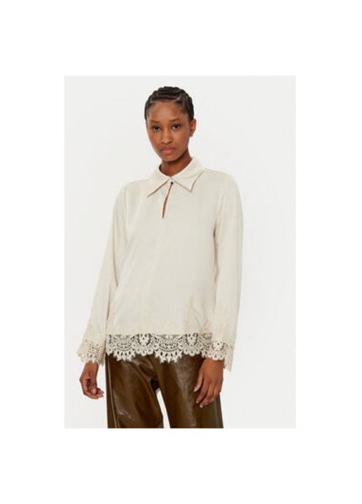 Női ing, Bruuns Bazaar, 304453755, Újrahasznosított poliészter, Bézs, Bézs