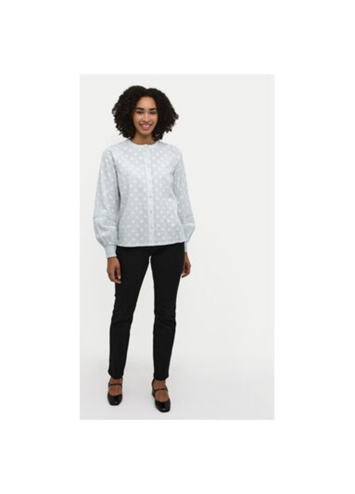 Дамска риза, Kaffe, 304752049, Памук, Син, Син