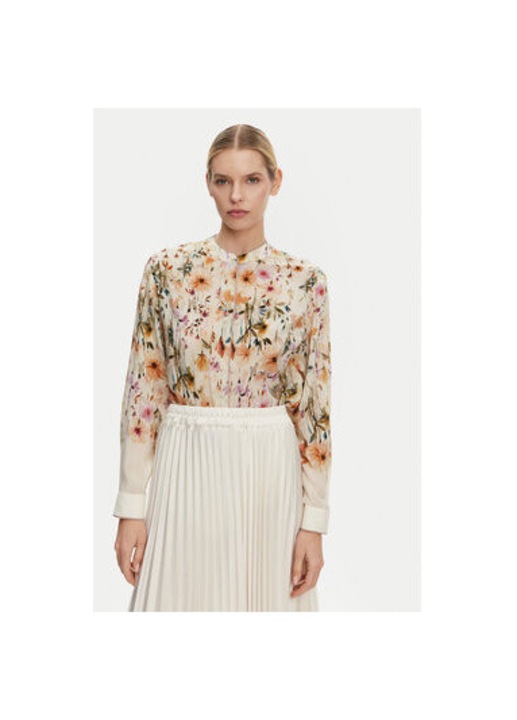 Camasa dama, Luisa Spagnoli, 304968372, Matase, Bej, Bej, S