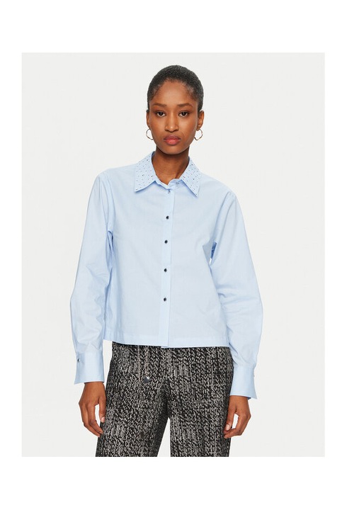 Camasa dama, Morgan, 304480522, Bumbac, Albastru, Albastru