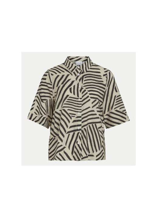 Női ing, Vila, 304436727, Viszkóz/Poliészter, Bézs, Bézs