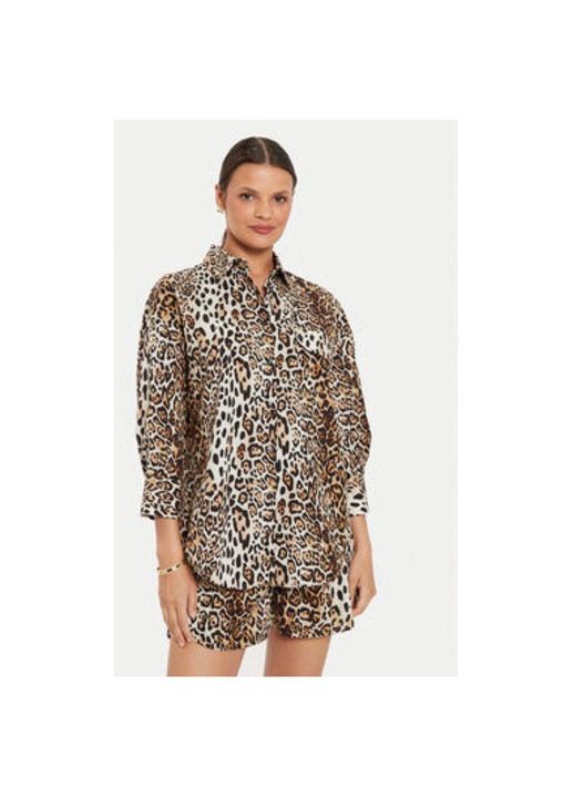 Női ing, Vicolo, 304591464, Pamut, Barna, Barna