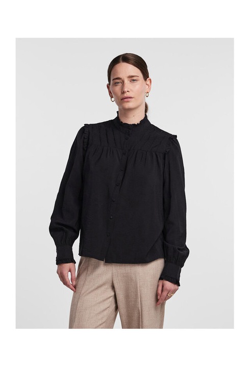 Női ing, Yas, 302599936, Viszkóz, 2XL INTL, Fekete