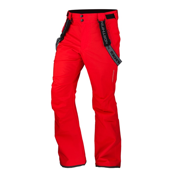 Pantaloni clasici de schi 10K/10K pentru barbati Ishaan 2XL red