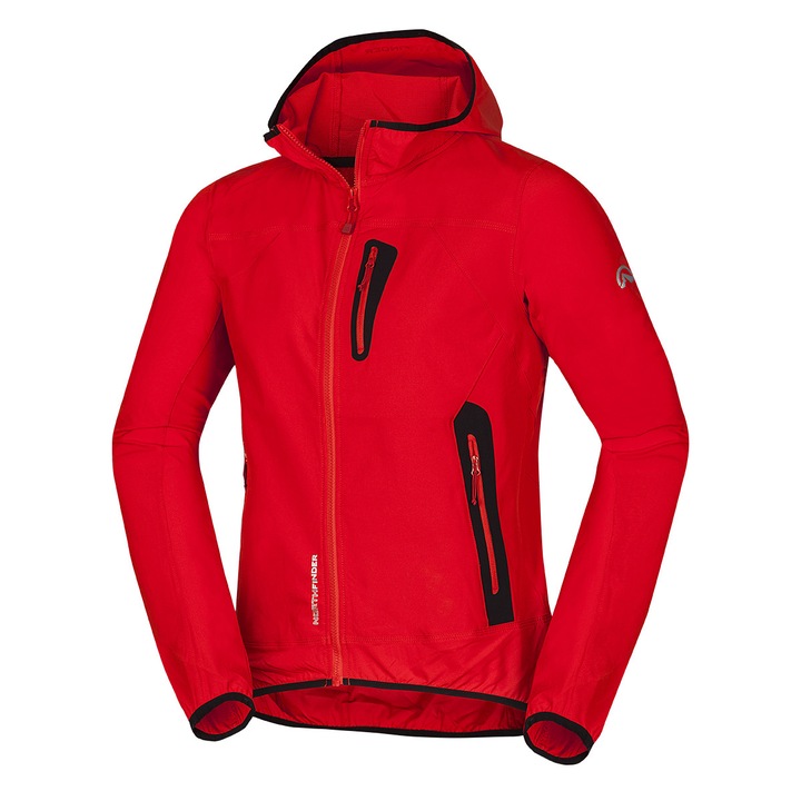 Jacheta softshell elastica pentru barbati Case, Rosu