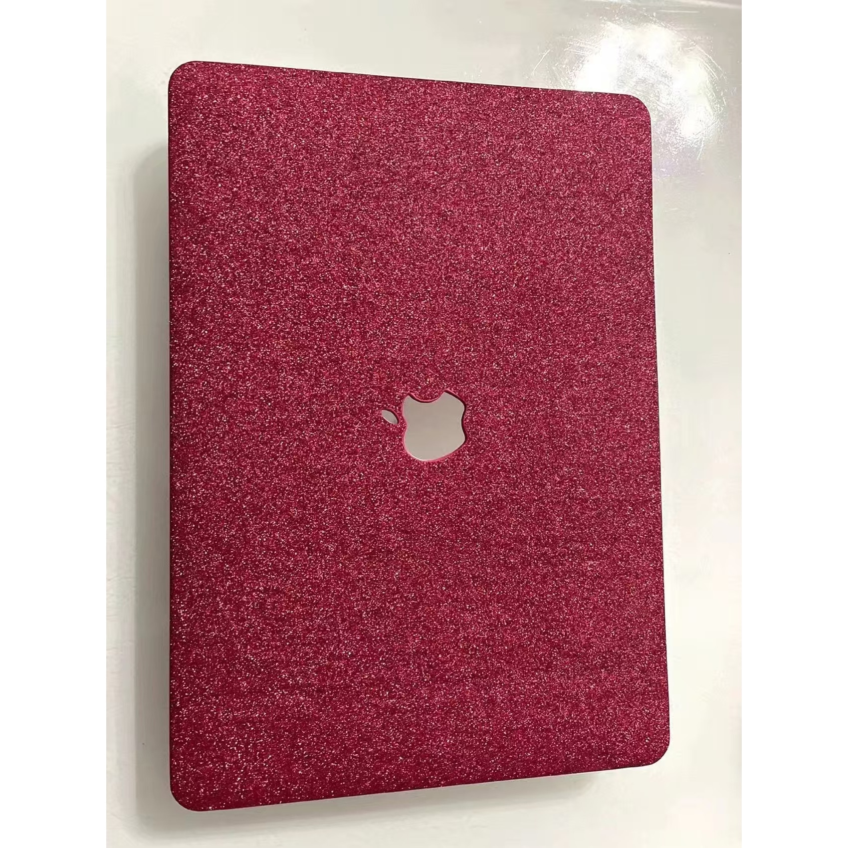 Husa pentru laptop MacBook Air de 13,6 inch pentru A2681/A3113/A3240, material visiniu, PVC, rezistenta la zgarieturi