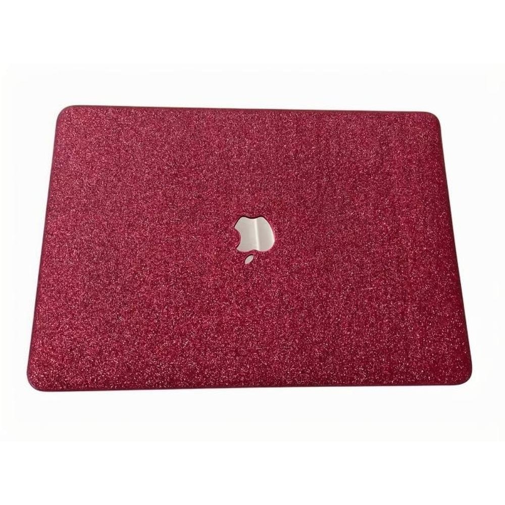 Husa pentru laptop MacBook Air de 13,6 inch pentru A2681/A3113/A3240, material visiniu, PVC, rezistenta la zgarieturi