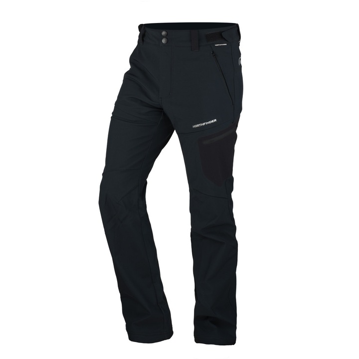 Pantaloni softshell de drumetie 10K/5K pentru barbati Ginemon, Negru