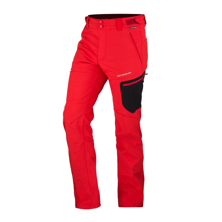 Pantaloni softshell de drumetie 10K/5K pentru barbati Ginemon, Rosu