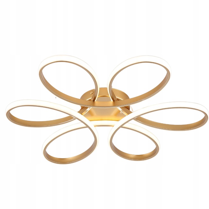 LED лампа Delux M, златна, 58x10см, с дистанционно управление, 150W, IP20