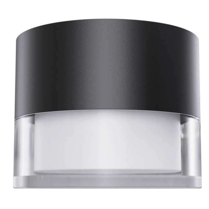 Tuba sufita LED 4000K, Delux M, 7W, neagra, diametru 80mm