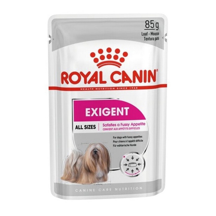 Royal Canin Exigent hrana umeda pentru caini adulti pretentiosi, toate rasele, pliculet pate 85g