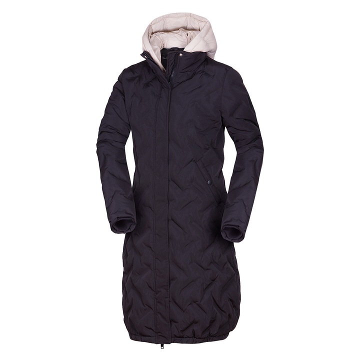 Hosszu noi sportkabat Enid, Fekete