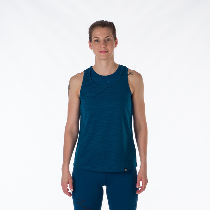 Tricou dama elastic pentru sport Nannie, Bleumarin
