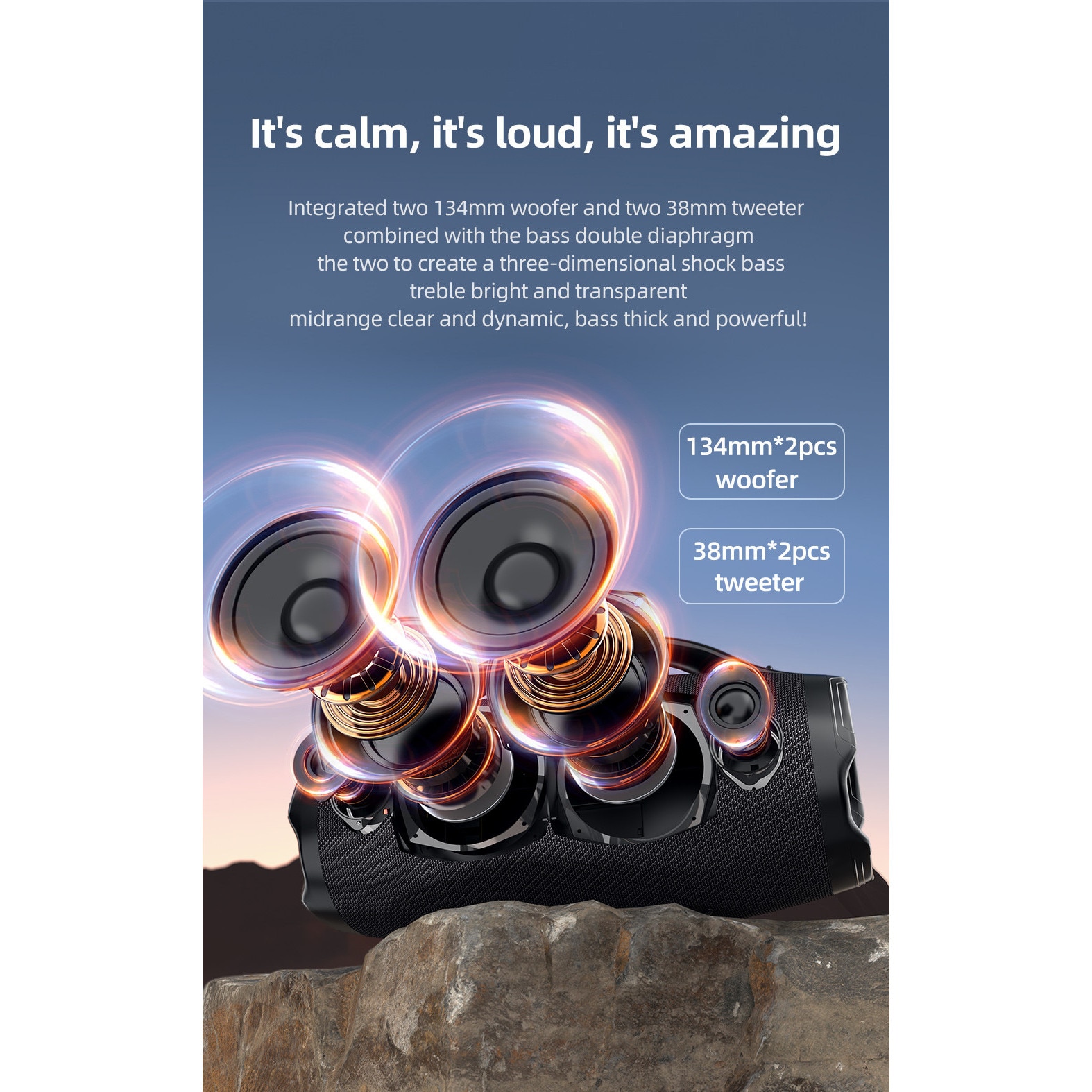 Boxa Portable Bluetooth Exterior, 150W - ZEALOT S98 Nou