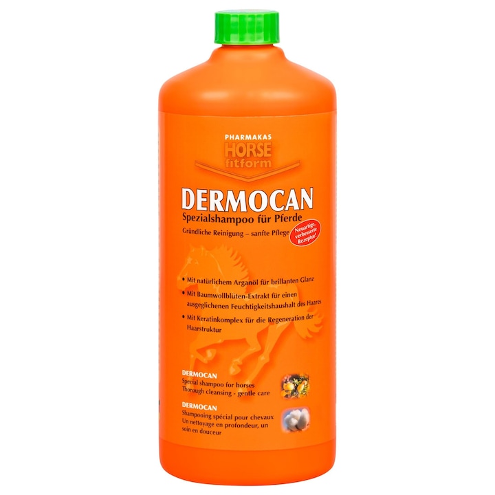 Ló sampon Pharmakas, Dermocan, 1000 ml