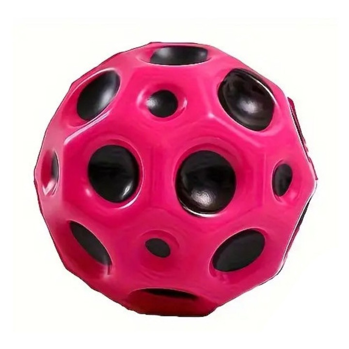 Minge Saltareata, Super Space Ball, 7 cm, Roz, E-Toy