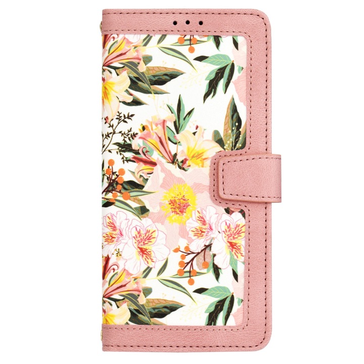 Husa Protectie pentru Xiaomi Redmi Note 14 Pro+ 5G, S37, Piele ecologica, Sweetheart Powder Pink