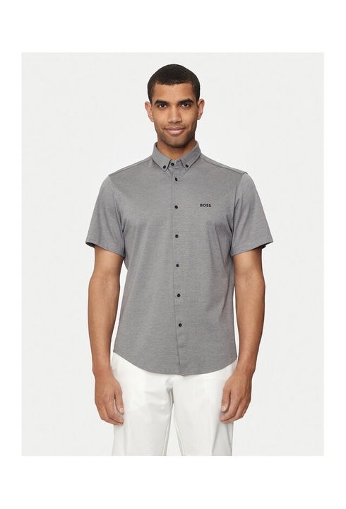 Férfi ing, Boss, 303676773, Pamut, Szürke, Szürke, S