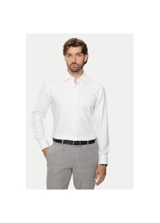 Camasa Barbati, Boss, 304236471, Bumbac, Elastan, 41, Bej