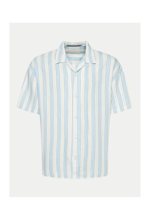Férfi ing, Jack and Jones, 304376276, Pamut/Len/Viszkóz, 2XL INTL, Kék