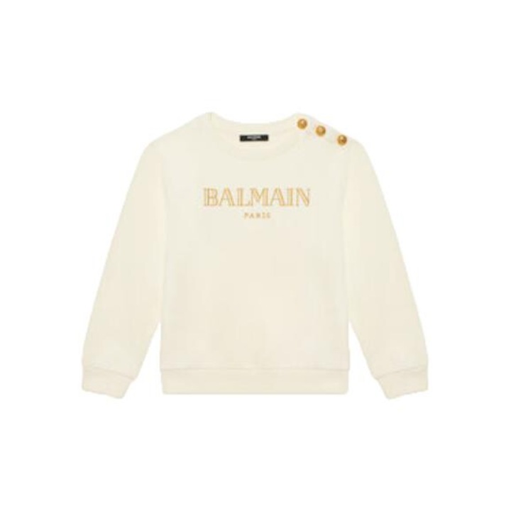 Детски суитшърт Balmain бежов, 100% памук