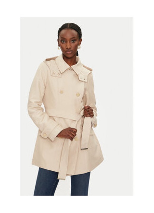 Trench Morgan, femei, bej, poliester, bumbac, poliamida, 44 EU