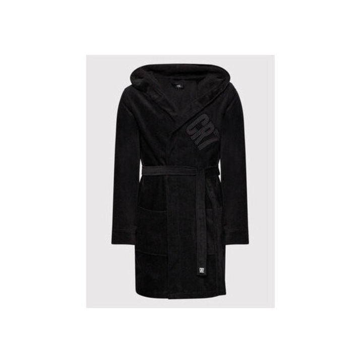 Halat de baie, CR7, negru, 100% bumbac, marime 300