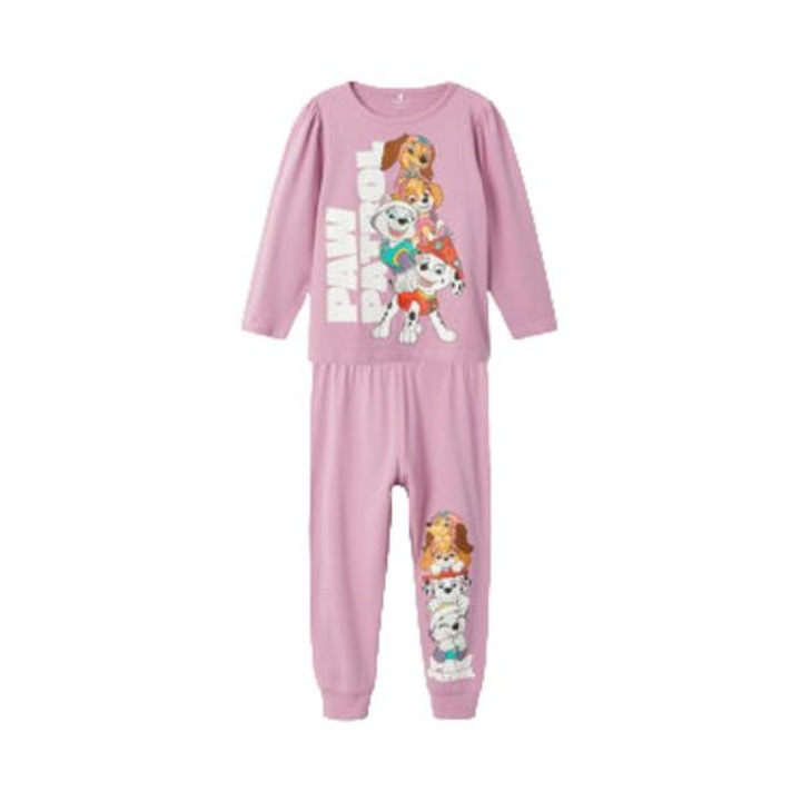 Pijamale copii, Name It, roz, bumbac-elastan, 92 CM