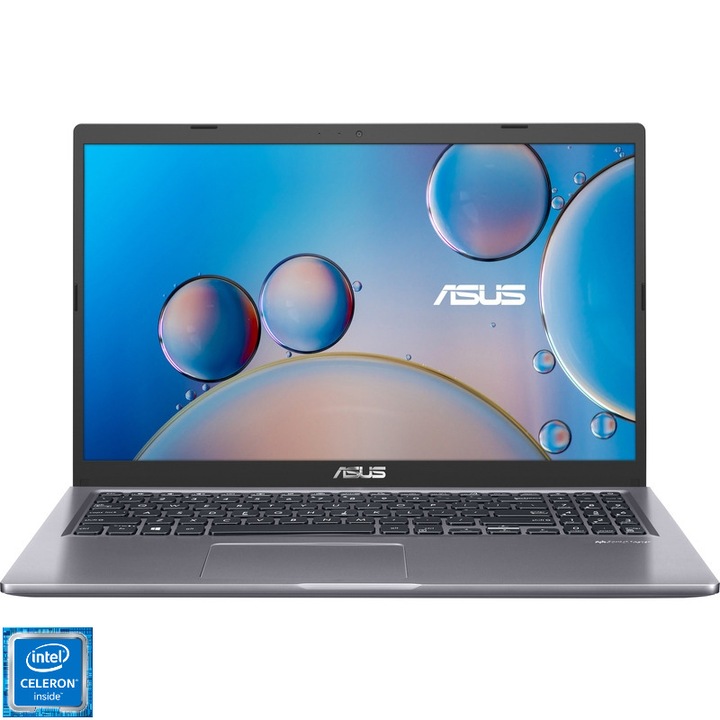 Laptop ASUS X515MA cu procesor Intel® Celeron® N4020 pana la 2.80 GHz, 15.6", FHD, 8GB, 512GB SSD NVME, Intel® UHD Graphics 600, slate gray